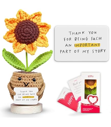 Amazon.com: Gossby Inspirational Gift - Positive Sunflower Doll